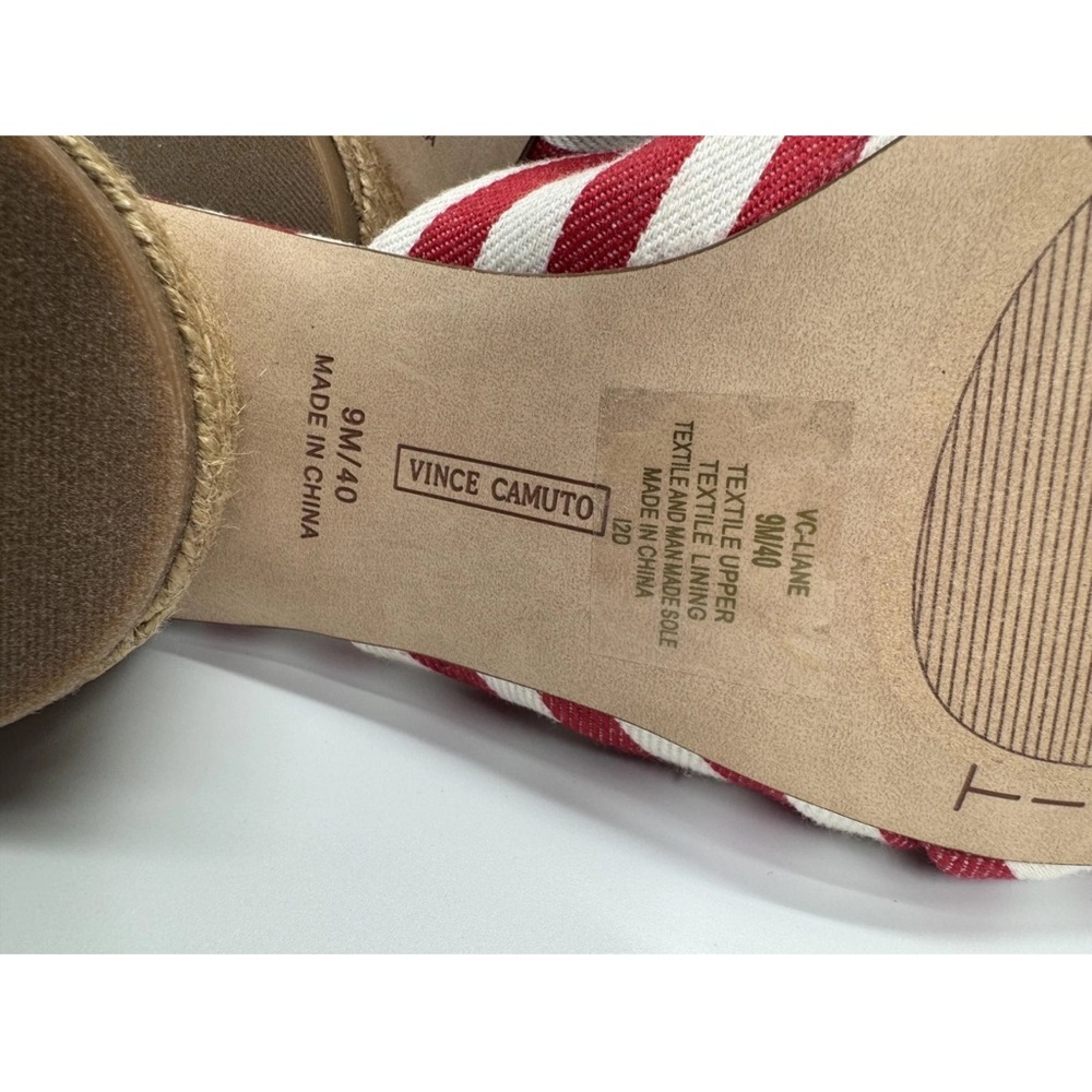 Vince Camuto Shoes Womens Size 9M Rose Stripe VC-Liane Espadrille Heels Summer - Picture 11 of 12